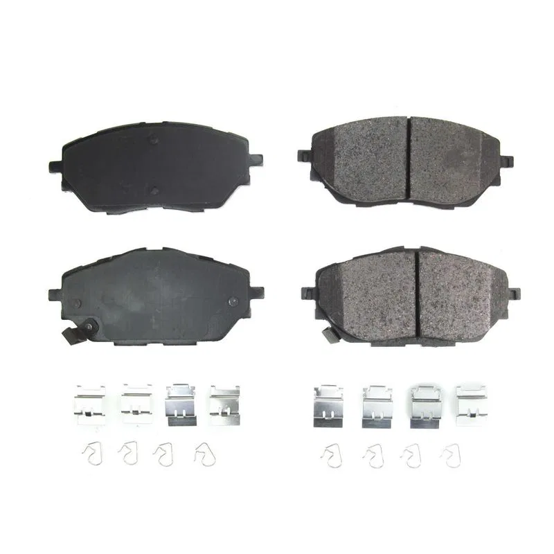 17-2065 – POWERSTOP Brake Pad, FMSI Number D2065 Ceramic Brake Pads Set Of 4 With Premium Stainless Steel Hardware